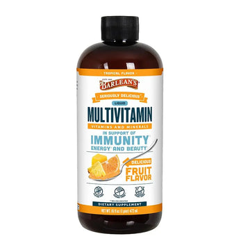 Barlean's Liquid Multivitamin for Women, Men & Kids, 21 Essential Vitamins & Minerals, Includes Biotin, B-Complex Barlean's uk supplements