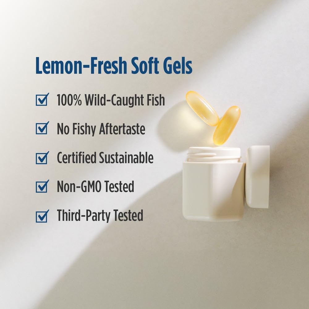 Nordic Naturals ProEPA, Lemon - 180 Soft Gels - 1210 mg Omega-3 - High-Intensity EPA Formula for Healthy Mood, Heart Health & Cellular Function - Non-GMO - 90 Servings Nordic Naturals uk supplements