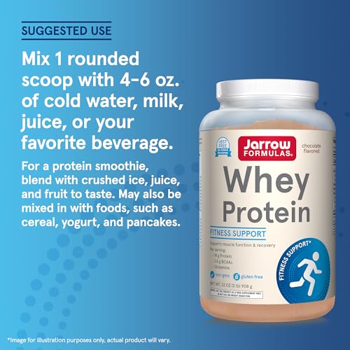 Jarrow Formulas Whey Protein With 18 g of Protein, 3.8 g of BCAAs, & Glutamine, Dietary Jarrow Formulas uk supplements