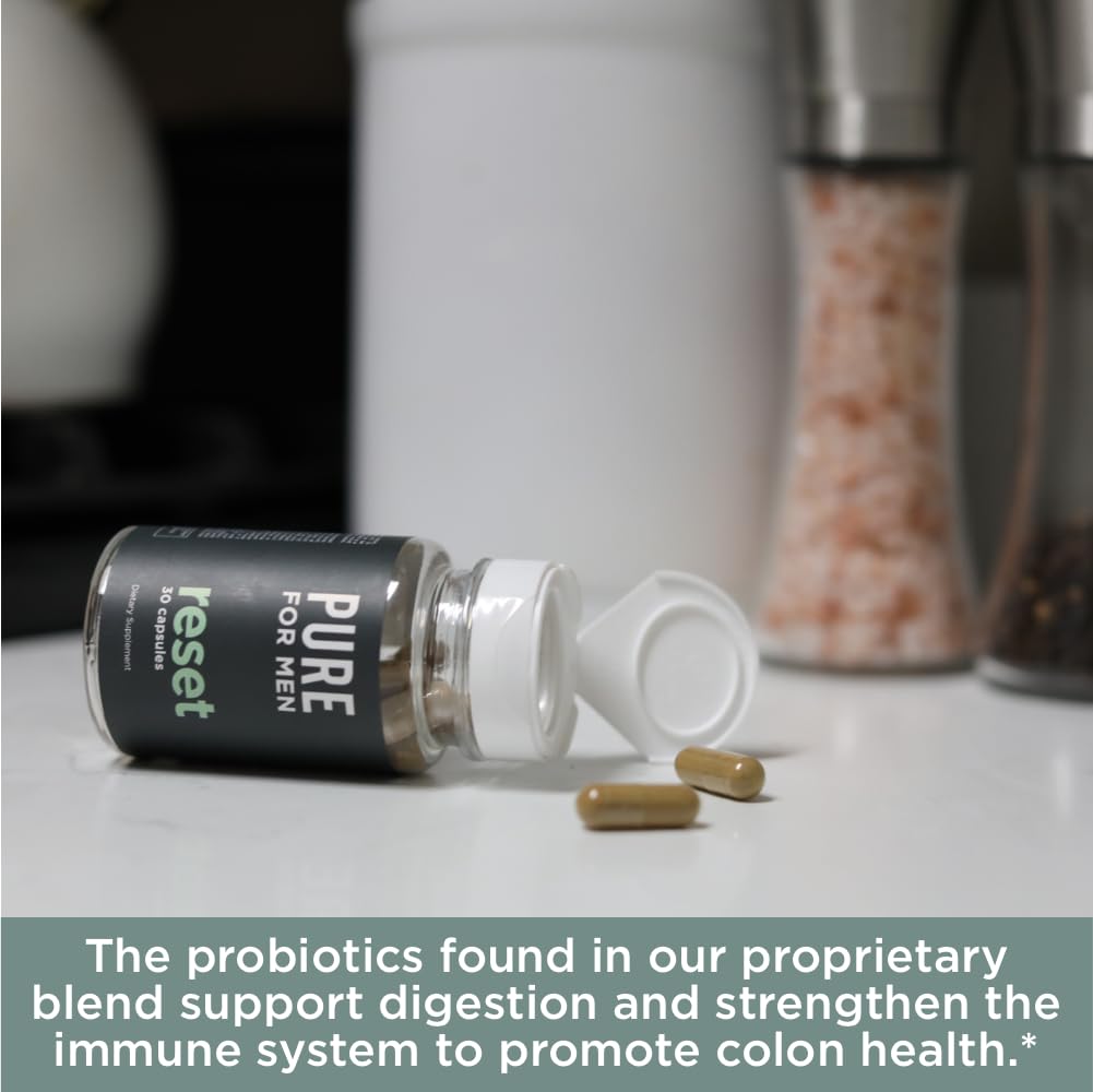 Pure for Men Detox Supplement, Reset | Promotes Digestive & Gut Health Pure for Men uk supplements