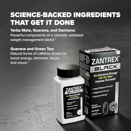 Zantrex Black – Energizing Weight Management Supplement Pills – Clinically Validated Zantrex uk supplements