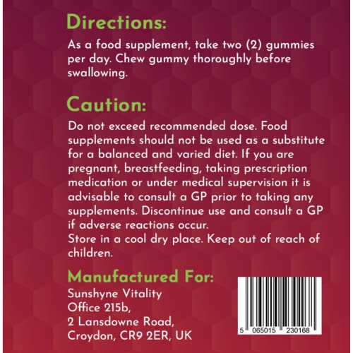 Glutathione Gummies | with Marine Collagen | 1050mg per Serving | Antioxidant Support Sunshyne uk supplements