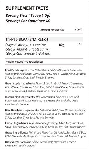 Metabolic Nutrition - TRIPEP - Tri-Peptide Branch Chain Amino Acid, BCAA Powder Metabolic Nutrition uk supplements