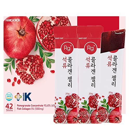 HAMCHOROK Rg+ Anti-Aging Korean-Beauty Pomegranate Collagen Jelly +Vitamin C&E HAMCHOROK uk supplements