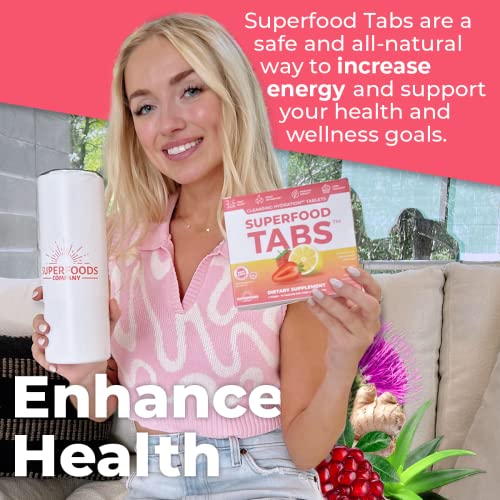 Superfood Tabs Detox Cleanse Drink - Fizzy Nutrition Supplement for Women and Men skinnytabs uk supplements