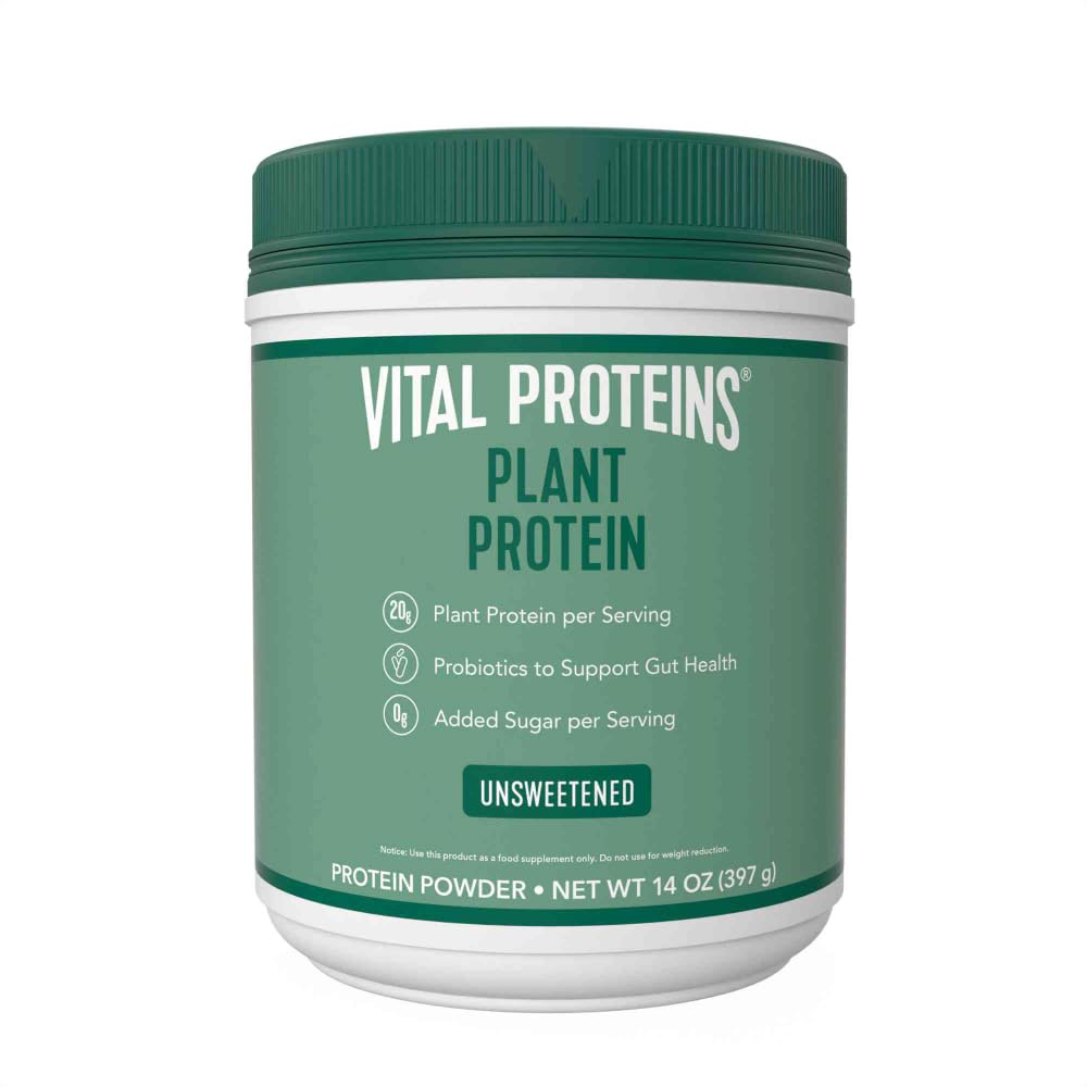Vital Proteins Collagen Peptides Powder, 9.33 oz Unflavored + 14 oz Unsweetened Plant Vital Proteins uk supplements