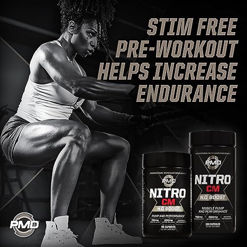 PMD Sports Nitro cm - Nitric Oxide with Agmatine Pre Workout Supplement - Muscle PMD uk supplements
