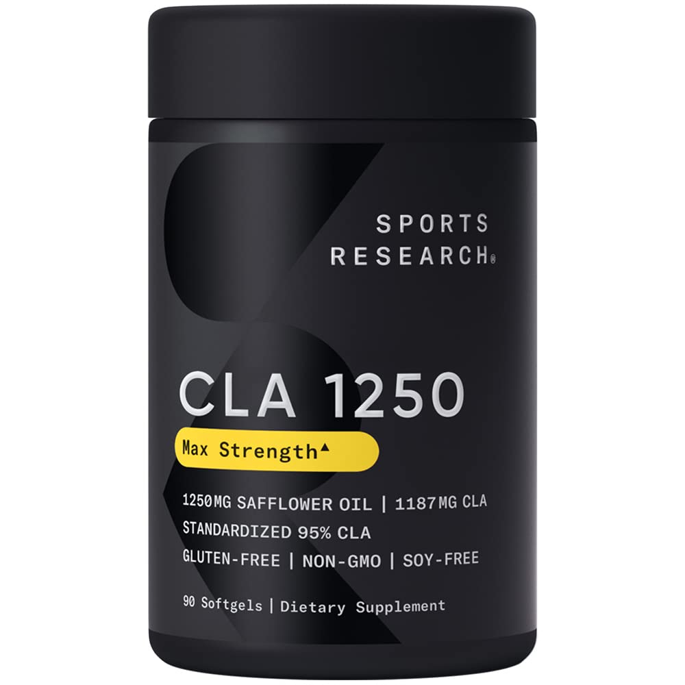 Sports Research CLA - 1250mg with Active Conjugated Linoleic Acid for Men and Women Sports Research uk supplements