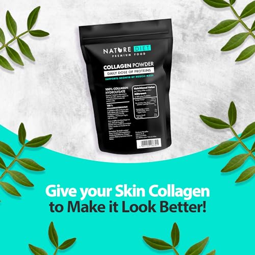 Nature Diet - Collagen Powder 600 g | Hydrolysate | Unflavored | Collagen Peptides | Source of Protein Nature Diet uk supplements