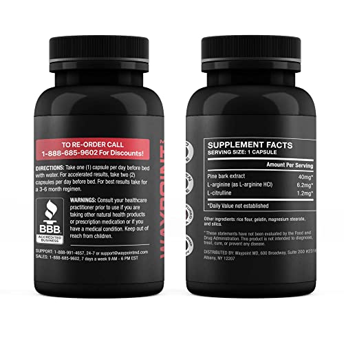 Advanced Nitric Oxide Supplement for Men- 342% Nitric Oxide Booster – Includes L Arginine WAYPOINT HEALTH uk supplements