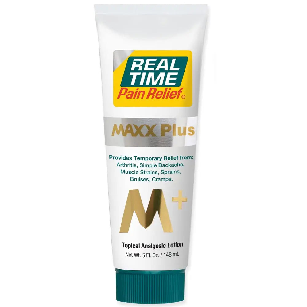 Real Time Pain Relief MAXX Plus - 5oz Tube | Intensive Formula with 19 Natural Ingredients Including Hemp Oil | Fast-Acting Relief for Muscle Pain, Arthritis, Backaches, and More Real Time Pain Relief uk supplements