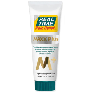 Real Time Pain Relief MAXX Plus - 5oz Tube | Intensive Formula with 19 Natural Ingredients Including Hemp Oil | Fast-Acting Relief for Muscle Pain, Arthritis, Backaches, and More Real Time Pain Relief uk supplements