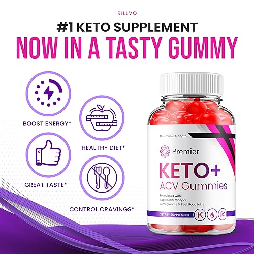 Rillvo (3 Pack) Premier Keto ACV Gummies - Official - Keto Premiere ACV Advanced Formula Rillvo uk supplements