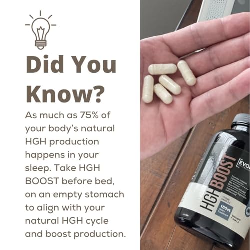 Evolve Nutraceuticals HGH Booster (150 Count) Anti-Aging, Increase Stamina and Energy Evolve Nutraceuticals uk supplements