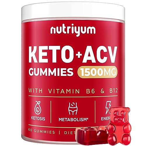 nutriyum Keto ACV Gummies 1500 mg - Apple Cider Vinegar Gummies with B6 & B12 nutriyum uk supplements