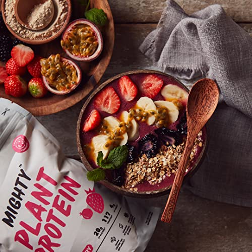 Mighty Ultimate Vegan Protein Powder, Super Berry Flavour, (17 Servings, 510g Bag without Scoop) MIGHTY uk supplements