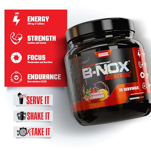 Betancourt Nutrition B-Nox Androrush Pre Workout with Creatine Blend | BCAAs & Beta Betancourt Nutrition uk supplements