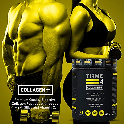 Time 4 Collagen + 45 Servings – Pure Hydrolysed Collagen Powder for Women & Men Time 4 Nutrition uk supplements