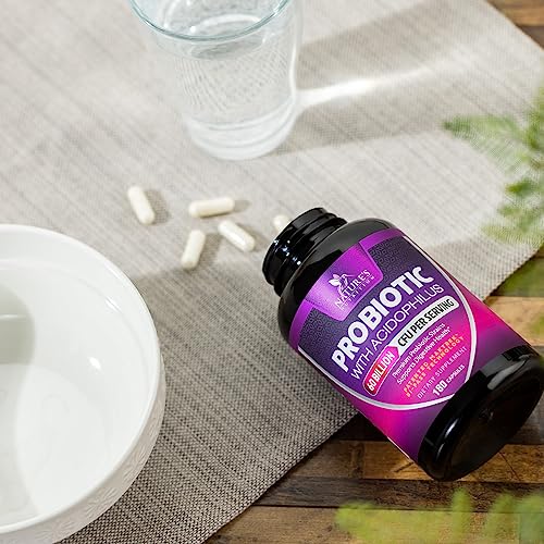 Probiotics, 60 Billion CFU per Serving, Probiotic with Prebiotics for Digestive & Immune Health Nature's Nutrition uk supplements