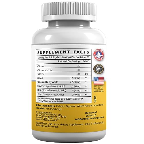 Burpless Fish Oil Pills. Triple Strength Omega 3 Fish Oil Burpless. EPA DHA Omega 3 Supplement Dr. Matthew uk supplements