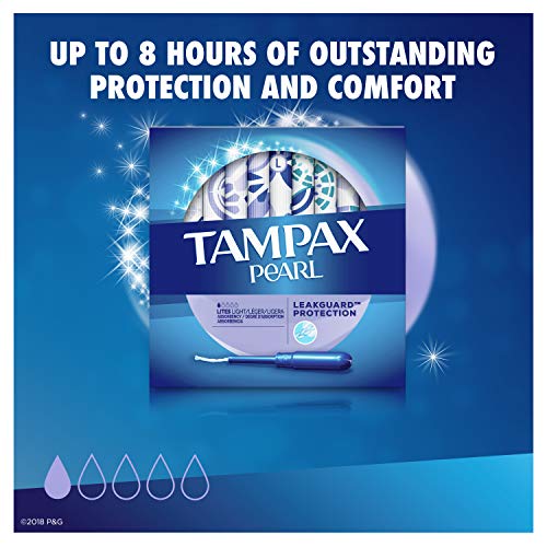 Tampax Pearl Plastic Tampons, Light Absorbency, Unscented, 36 Count (Pack of 2) (72 Total Count) Procter & Gamble uk supplements
