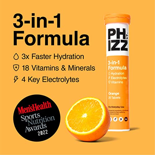 Phizz Electrolytes, Multivitamin & Hydration Tablets - 20 Effervescent Rehydration Electroly Phizz uk supplements