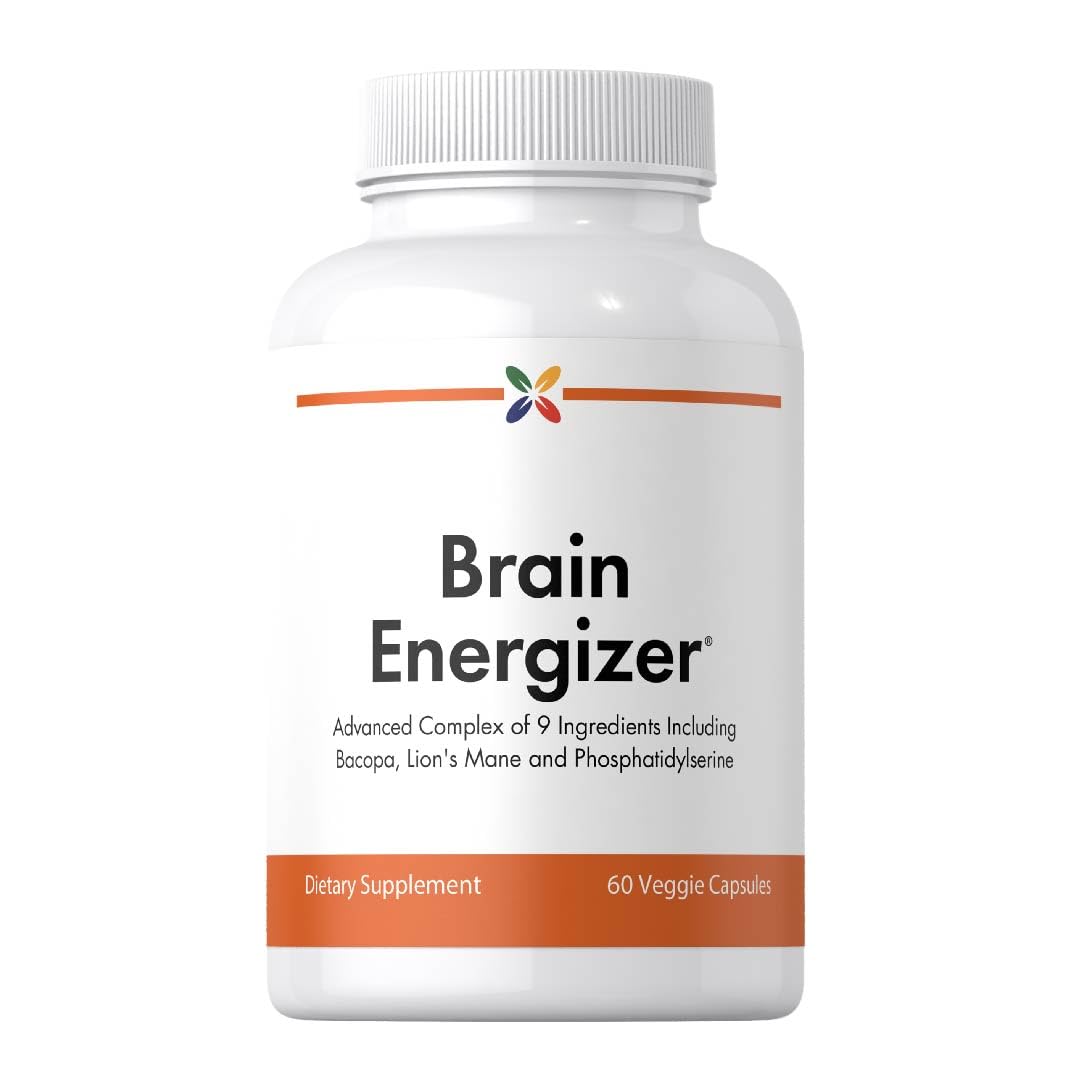 Stop Aging Now - Brain Supplement Complex - with Ginkgo Biloba, Lion's Mane, Bacopa, and DMAE - 60 Vegetarian Capsules - Advanced Blend Stop Aging Now uk supplements