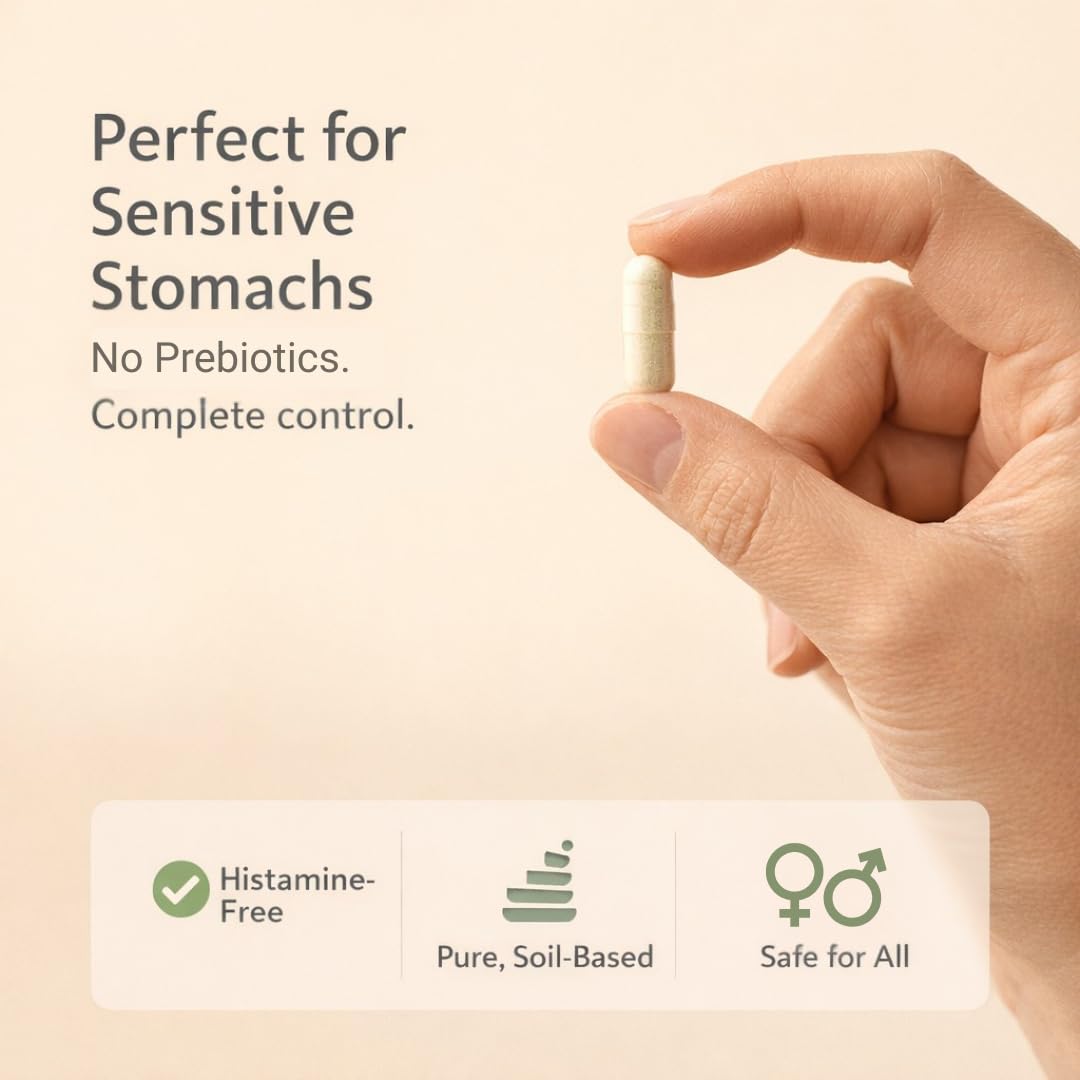 Lifted Naturals Spore Based Probiotic Probiotics - SBO Mood Boost - Spore/Soil-Based - Digestion & Natural Mood Support - Histamine-Free - 60 Day Supply, Non-GMO, Dairy-Free, Gluten-Free, Vegan Lifted Naturals uk supplements