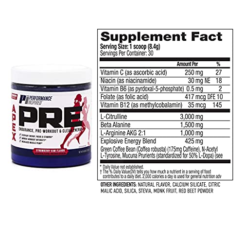 PERFORMANCE INSPIRED Nutrition - APEX Pre Workout Powder - Increase Energy & Endurance PERFORMANCE INSPIRED uk supplements
