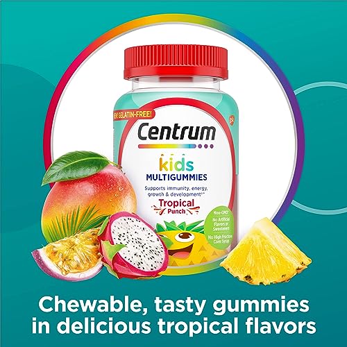 Centrum Kids Multivitamin Gummies, Tropical Punch Flavor Made With Natural Flavors Centrum uk supplements