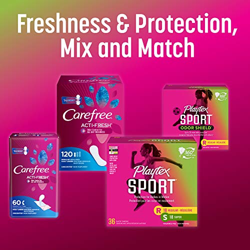 Playtex Sport Tampons, Multipack (24ct Regular/24ct Super Absorbency) PLAYTEX uk supplements