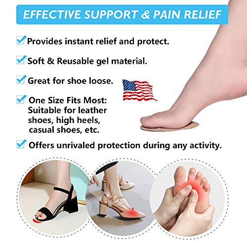 Ball of Foot Cushions, Metatarsal Pads, High Heel Inserts, Forefoot Cushions JUMPOW uk supplements