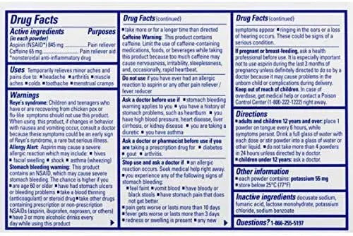 Stanback Headache Powders, Fast Pain Relief with Aspirin (NSAID) and Caffeine, 50 Count (3 Pack) Stanback uk supplements