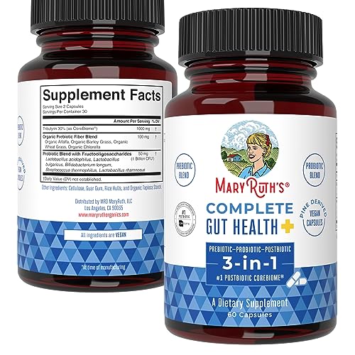 MaryRuth's 3-in-1 Probiotics for Complete Gut Health | Gut Health Supplement for Women MaryRuth Organics uk supplements