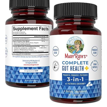 MaryRuth's 3-in-1 Probiotics for Complete Gut Health | Gut Health Supplement for Women MaryRuth Organics uk supplements
