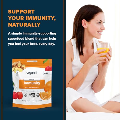 Organifi Immunity - Organic Superfood Immunity Support - 15 Single Serve Packets Organifi uk supplements