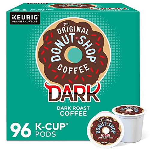 The Original Donut Shop Dark Coffee, Keurig Single-Serve K-Cup Pods, Dark Roast, 96 Ct The Original Donut Shop uk supplements