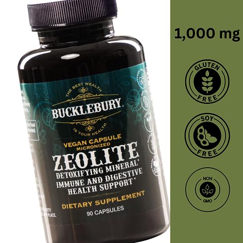 BUCKLEBURY Zeolite Micronized Smart Mineral Capsules - Supports Detox, Immune BUCKLEBURY uk supplements