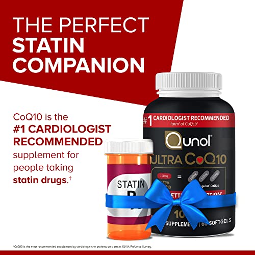 Qunol Ultra CoQ10 100mg Softgels- 3x Better Absorption Coenzyme Q10 Supplements Qunol uk supplements