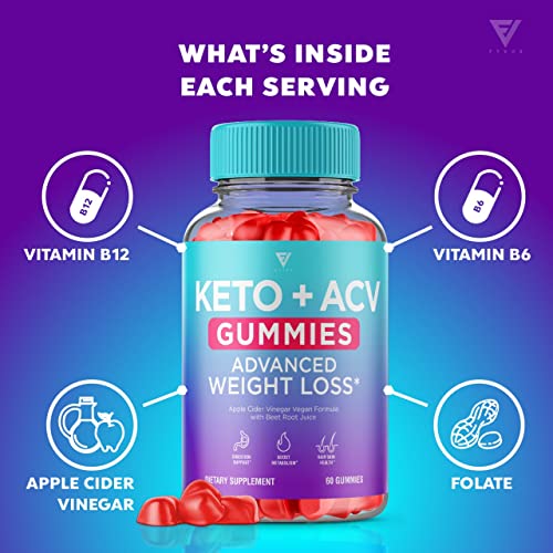 (2 Pack) Keto ACV Gummies Advanced Weight Loss, ACV Keto Gummies Fat Apple Cider Fyvus uk supplements
