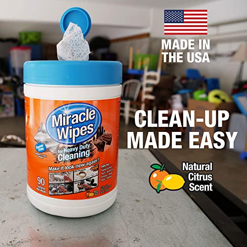 MiracleWipes for Heavy Duty Cleaning (90 Count) - All Purpose Cleaner, Kitchens MiracleWipes uk supplements