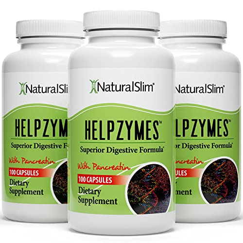 NaturalSlim Helpzymes Digestive Enzymes for Digestion, Bloating, Gas Reli NaturalSlim uk supplements