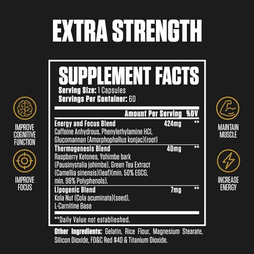 1080p Thermogenic Energy Burn | #1 Rated Energy & Pre Workout for Men & Women EPN Supplements uk supplements