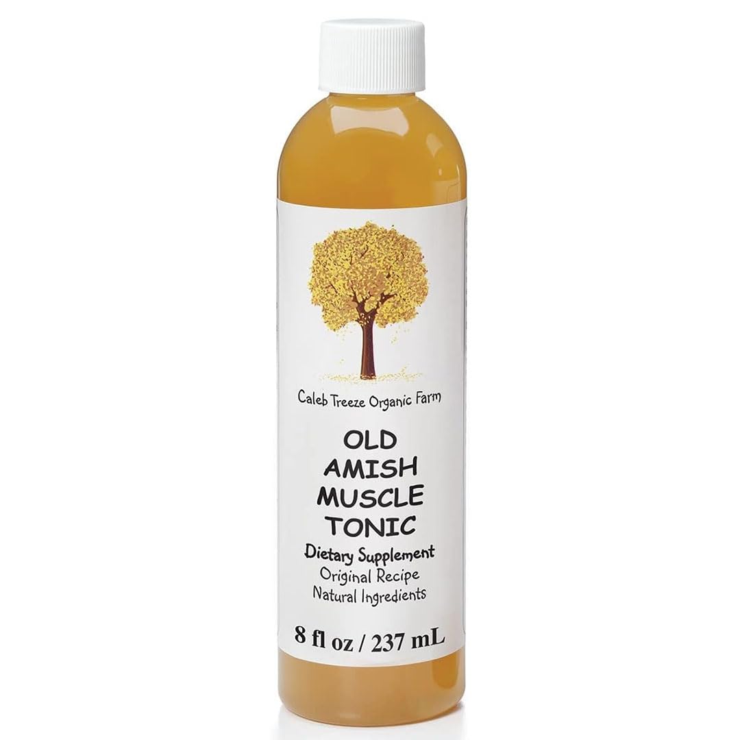 Caleb Treeze Old Amish Muscle Tonic 8 fl oz, Leg & Foot Cramps Relief, Restless Legs, Muscle Cramps & Spasm Relief - Pack of 6 Caleb Treeze uk supplements