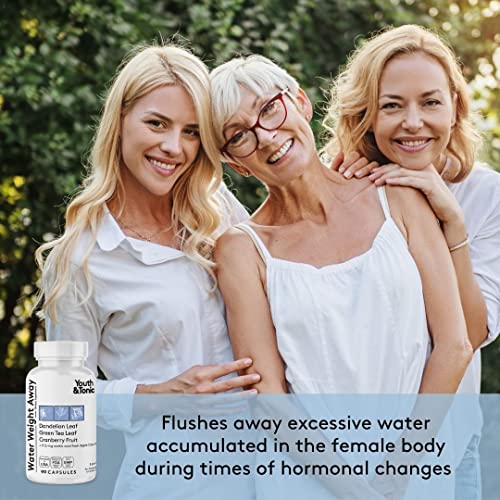 Youth & Tonic Natural Water Pills (90 Count) for Swelling Belly Bloating Youth & Tonic uk supplements