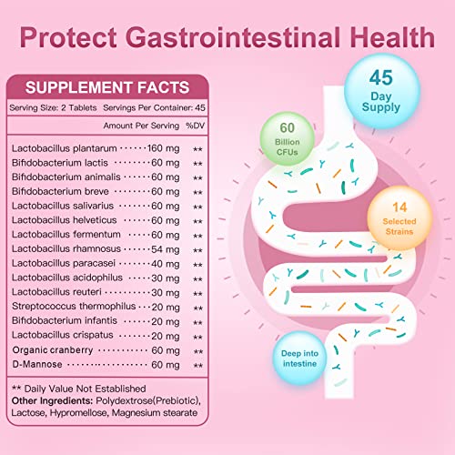 Probiotics-for-Women, Probiotics and Prebiotics, Cranberry and D-Mannose, 50-Billion NATURE TARGET uk supplements
