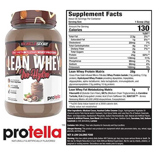 Musclesport Lean Whey Revolution™ Protein Powder - Whey Protein Isolate - Low Calorie Musclesport uk supplements