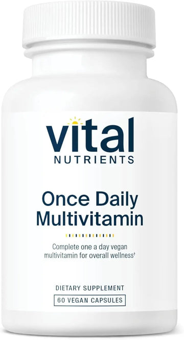 Vital Nutrients Once Daily Multivitamin | Vegan Multi for Women & Men | Allergen-Free | 19 Essential Vitamins + Antioxidants for Eye and Heart Health | Vital Nutrients uk supplements